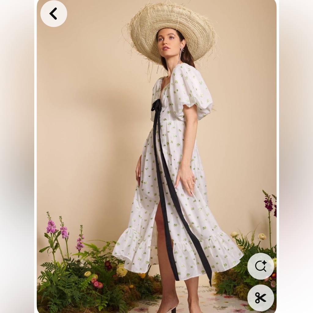 Sister Jane “ Dream Collection” Angelica Jacquard Maxi Dress Sz M $259